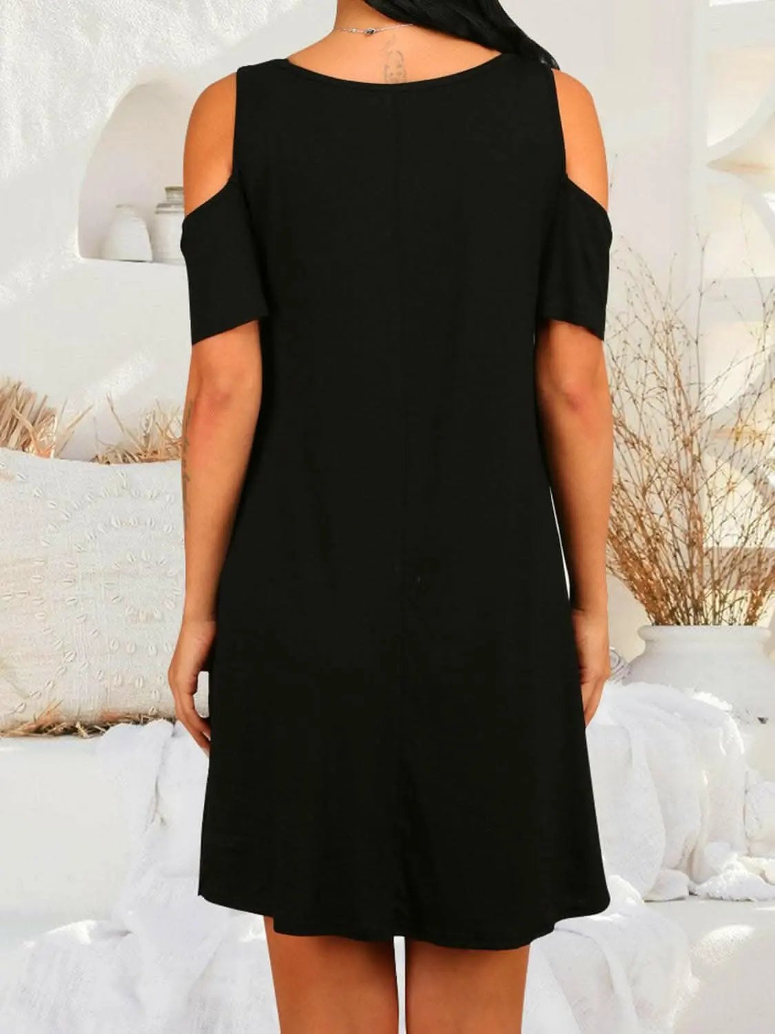 Chic cold shoulder dress - s-2xl - Love Salve